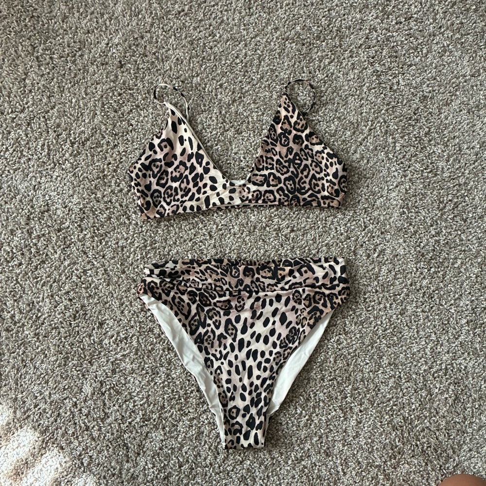 Novah Swimwear Leopard Print Bikini Set